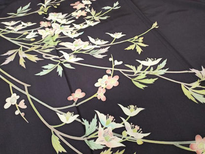 平和屋着物●訪問着　友禅　枝花文　正絹　逸品　DABC3643az