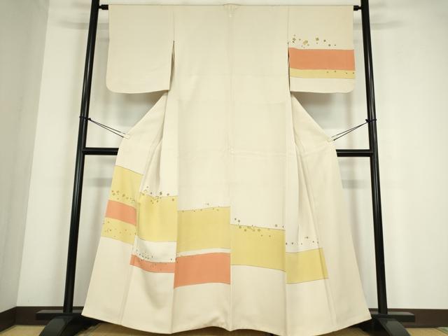 平和屋着物●訪問着　箔散らし　金彩　正絹　逸品　DABC3645az