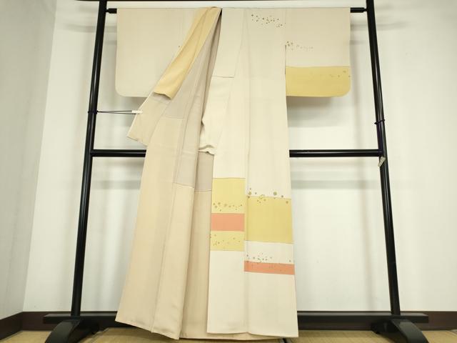 平和屋着物●訪問着　箔散らし　金彩　正絹　逸品　DABC3645az