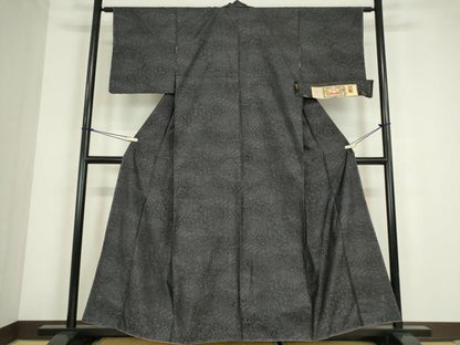 平和屋着物●本場大島紬　風景文　大山謹製　証紙付き　正絹　逸品　未使用　DABC3649az