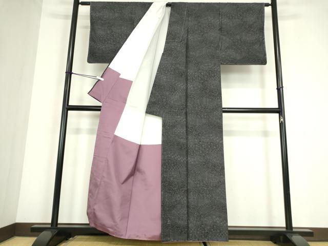 平和屋着物●本場大島紬　風景文　大山謹製　証紙付き　正絹　逸品　未使用　DABC3649az
