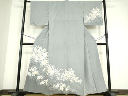 平和屋着物●訪問着　辻が花　正絹　逸品　DABC3650az