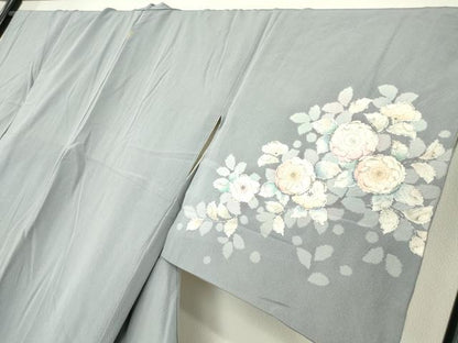 平和屋着物●訪問着　辻が花　正絹　逸品　DABC3650az