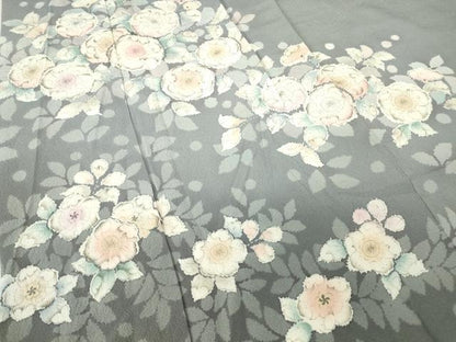 平和屋着物●訪問着　辻が花　正絹　逸品　DABC3650az