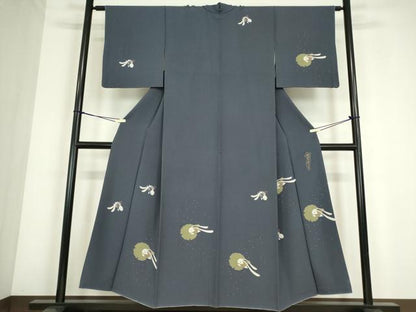 平和屋着物●世界的人形師　辻村寿三郎　ジュサブロー　訪問着　雪輪兎　正絹　逸品　DABC3655az