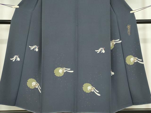 平和屋着物●世界的人形師　辻村寿三郎　ジュサブロー　訪問着　雪輪兎　正絹　逸品　DABC3655az