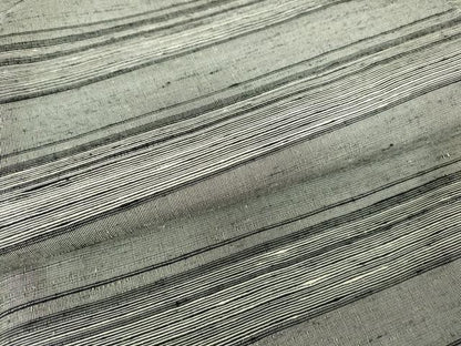 平和屋着物●上質な紬　横段文　松屋扱い　正絹　逸品　DABC3662az