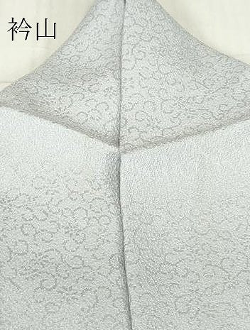平和屋着物●上質な色無地　花尽くし地紋　藍白色　小田急百貨店扱い　正絹　逸品　DABC3672az