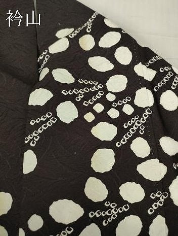 平和屋着物●訪問着　作家物　枝花文　黒地　正絹　逸品　DABC3673az