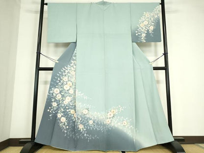 平和屋着物●訪問着　絞り　辻が花　暈し染め　正絹　逸品　DABC3674az