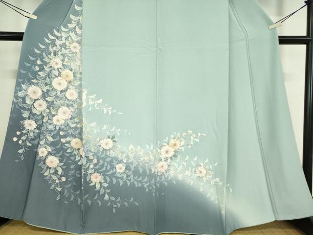 平和屋着物●訪問着　絞り　辻が花　暈し染め　正絹　逸品　DABC3674az