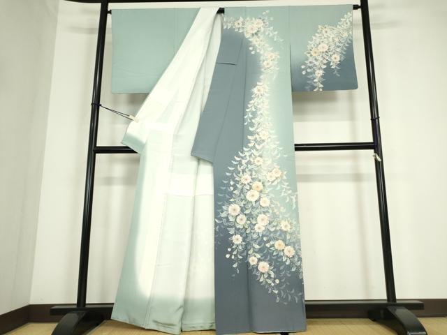 平和屋着物●訪問着　絞り　辻が花　暈し染め　正絹　逸品　DABC3674az