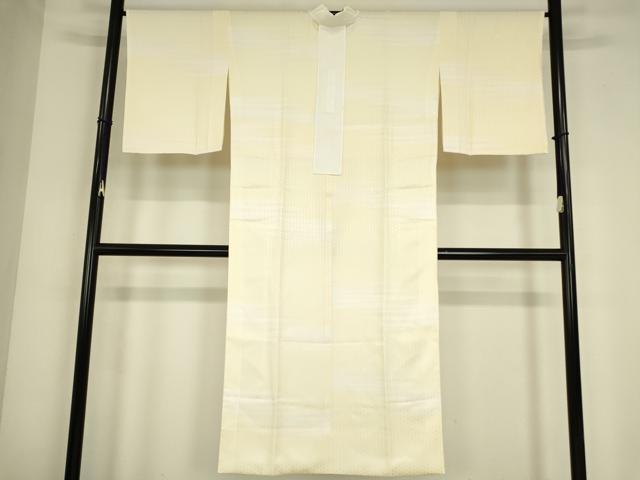 平和屋着物●長襦袢　袷　麻の葉横段文　正絹　逸品　DABC3679az