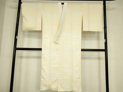 平和屋着物●長襦袢　袷　麻の葉横段文　正絹　逸品　DABC3679az