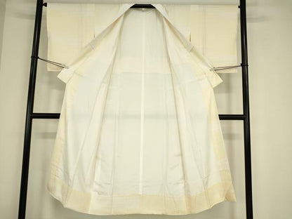 平和屋着物●長襦袢　袷　麻の葉横段文　正絹　逸品　DABC3679az