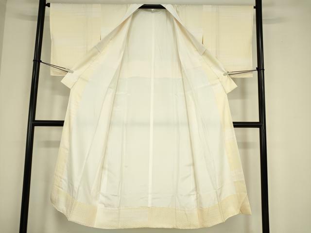 平和屋着物●長襦袢　袷　麻の葉横段文　正絹　逸品　DABC3679az