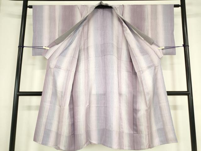 平和屋着物●長襦袢　無双仕立て　霞文　正絹　逸品DABC3680az
