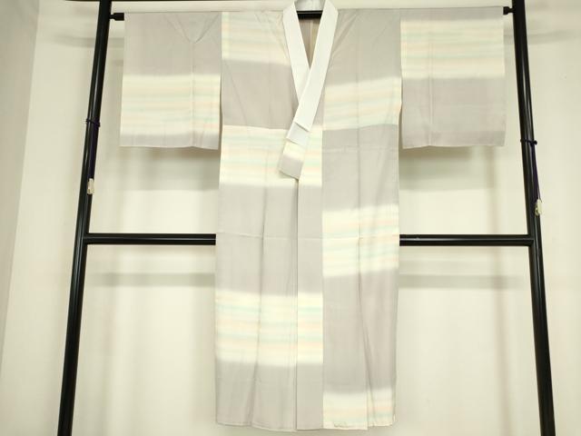 平和屋着物●長襦袢　無双仕立て　霞文　正絹　逸品　DABC3681az