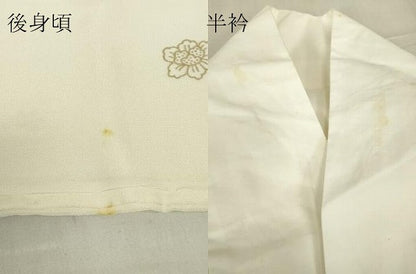 平和屋着物●長襦袢　袷　松竹梅　金彩　正絹　逸品　DABC3683az