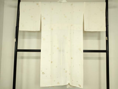 平和屋着物●長襦袢　袷　松竹梅　金彩　正絹　逸品　DABC3683az