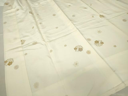 平和屋着物●長襦袢　袷　松竹梅　金彩　正絹　逸品　DABC3683az