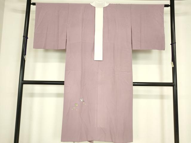 平和屋着物●長襦袢　無双仕立て　総刺繍　鶴と亀　正絹　逸品　DABC3684az