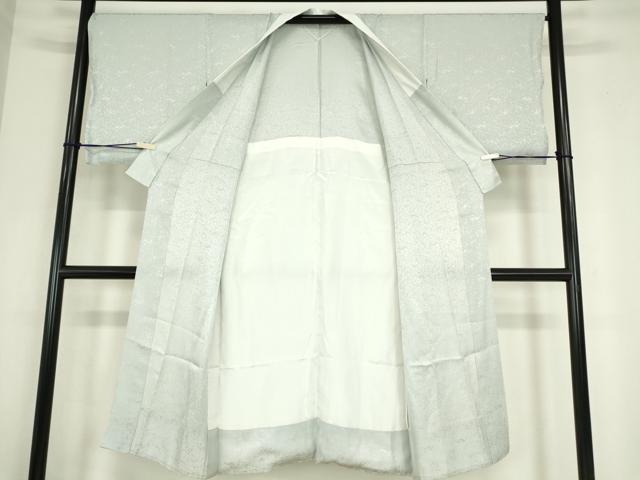 平和屋着物●長襦袢　無双仕立て　動物唐草地紋　虎　鳳凰　月白色　正絹　逸品　DABC3686az