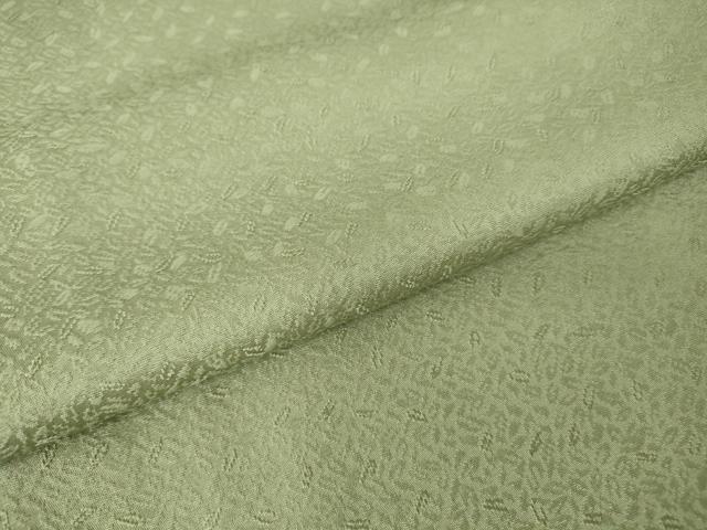 平和屋着物●上質な色無地　舞葉地紋　裏葉柳色　正絹　逸品　DABC3762az