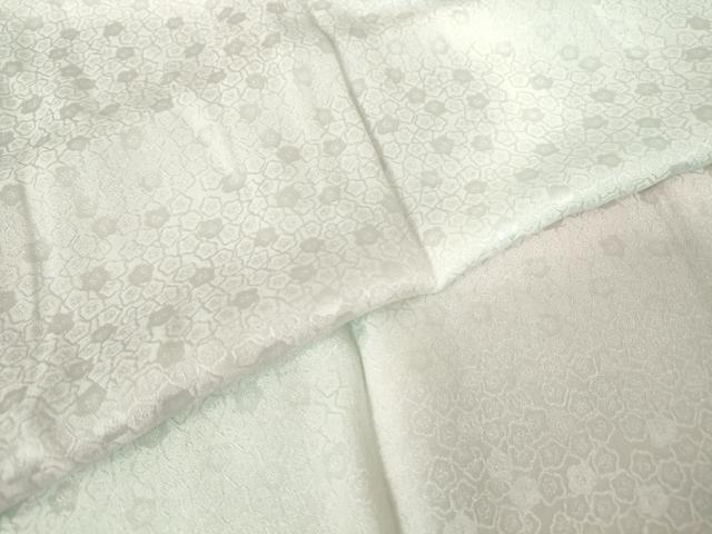 和屋着物●長襦袢　単衣　花尽くし地紋　暈し染め　正絹　逸品　未使用　DABC3764az