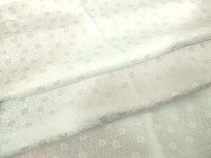和屋着物●長襦袢　単衣　花尽くし地紋　暈し染め　正絹　逸品　未使用　DABC3764az