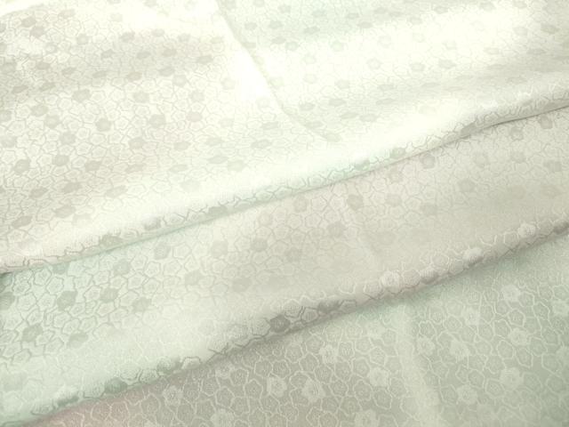和屋着物●長襦袢　単衣　花尽くし地紋　暈し染め　正絹　逸品　未使用　DABC3764az