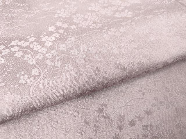 平和屋着物●上質な色無地　茶屋辻花地紋　浅紫色　正絹　逸品　未使用　DABC3765az