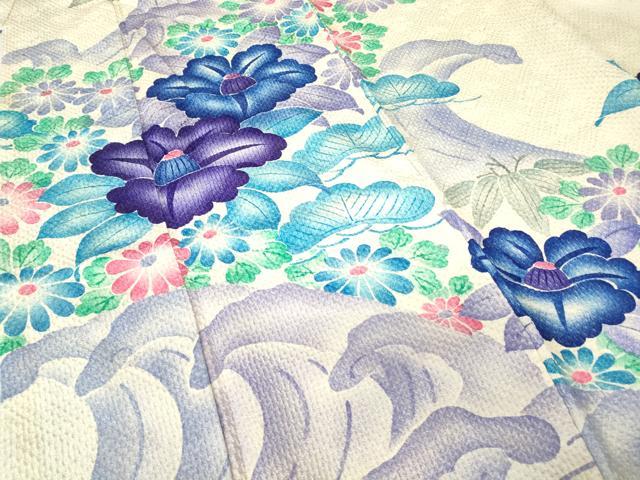 平和屋着物●豪華振袖　総絞り　吉祥花文　正絹　逸品　DABC3770az