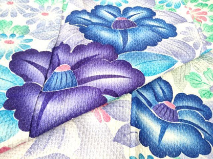 平和屋着物●豪華振袖　総絞り　吉祥花文　正絹　逸品　DABC3770az