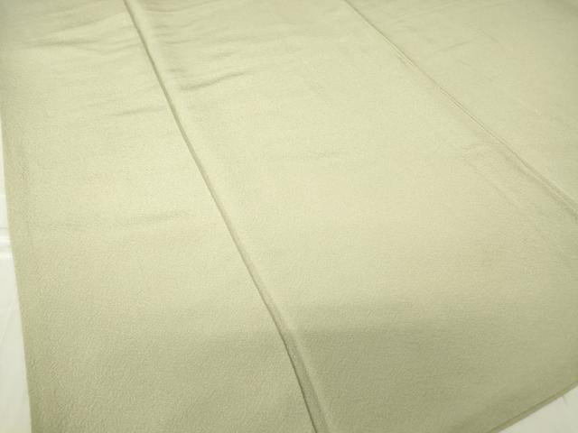 平和屋着物●上質な色無地　若葉色　正絹　逸品　DABC3772az