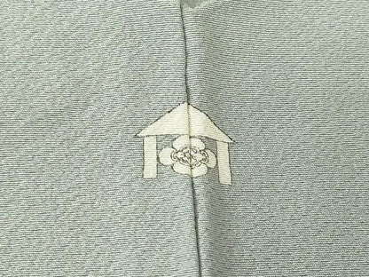 平和屋着物●上質な色無地　灰青色　高島屋扱い　正絹　逸品　DABC3773az