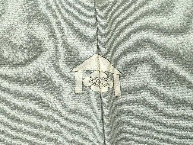 平和屋着物●上質な色無地　灰青色　高島屋扱い　正絹　逸品　DABC3773az
