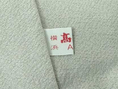 平和屋着物●上質な色無地　灰青色　高島屋扱い　正絹　逸品　DABC3773az