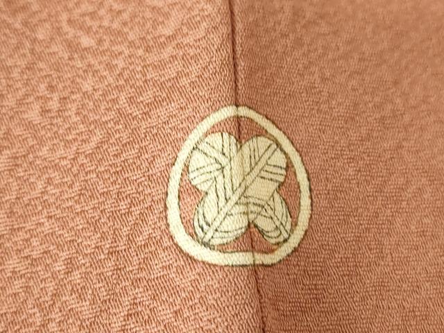 平和屋着物●上質な色無地　宗伝唐茶色　正絹　逸品　DABC3782az 平和屋着物○上質な色無地 宗伝唐茶色 正絹 逸品 DABC3782az