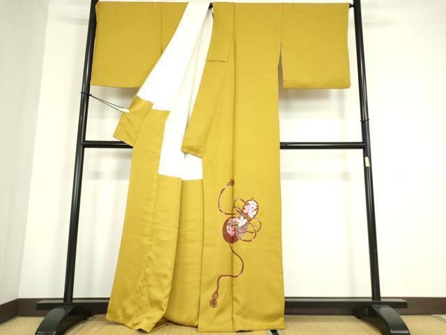 平和屋着物●豪華色留袖　瓢箪に桜　銀彩　正絹　逸品　DABC3783az