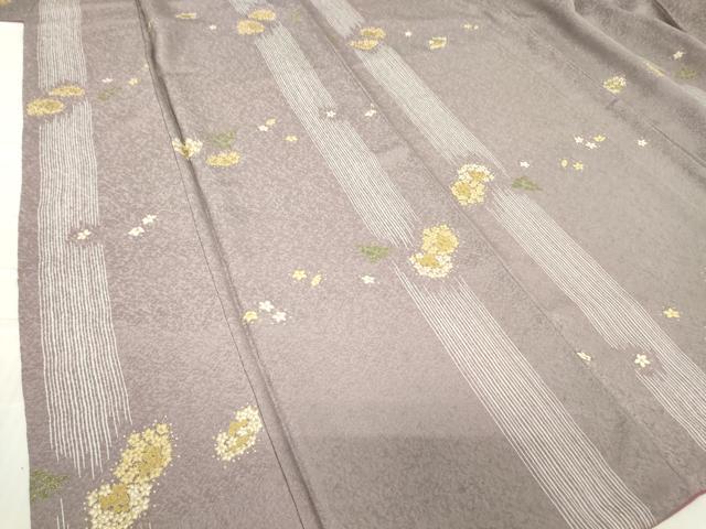 平和屋着物●上質な小紋　舞花間道　金彩　正絹　逸品　DABC3785az