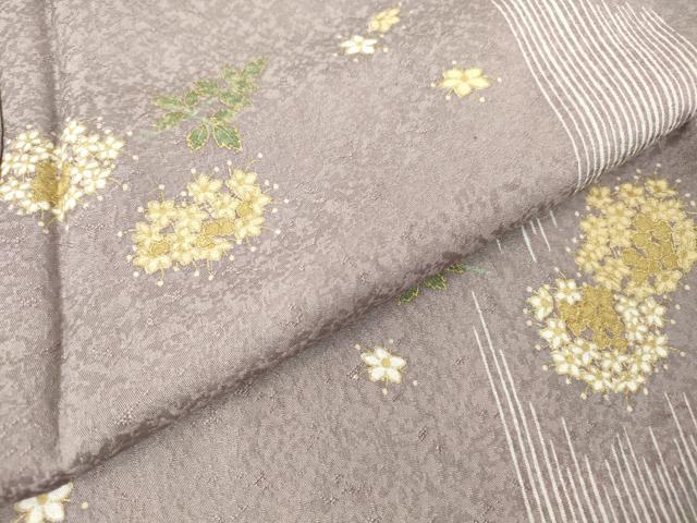 平和屋着物●上質な小紋　舞花間道　金彩　正絹　逸品　DABC3785az