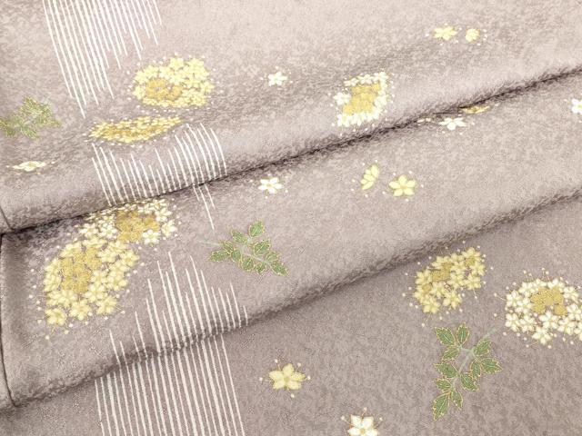 平和屋着物●上質な小紋　舞花間道　金彩　正絹　逸品　DABC3785az