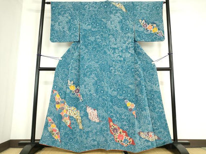 平和屋着物●訪問着　花尽くし　正絹　逸品　DABC3787az