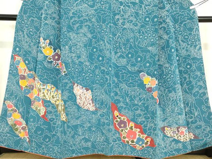 平和屋着物●訪問着　花尽くし　正絹　逸品　DABC3787az