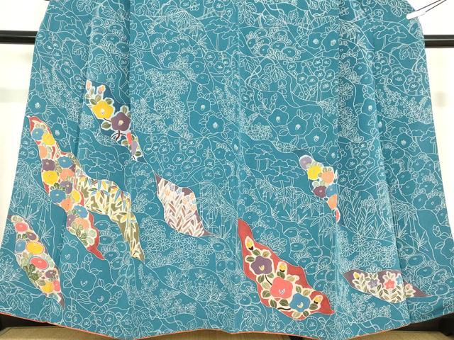 平和屋着物●訪問着　花尽くし　正絹　逸品　DABC3787az