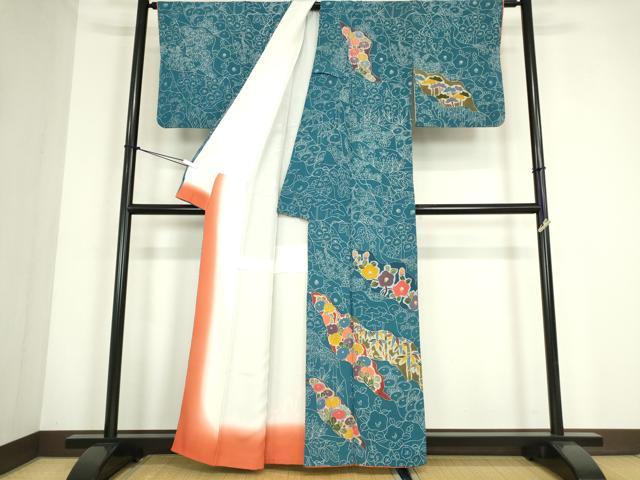 平和屋着物●訪問着　花尽くし　正絹　逸品　DABC3787az