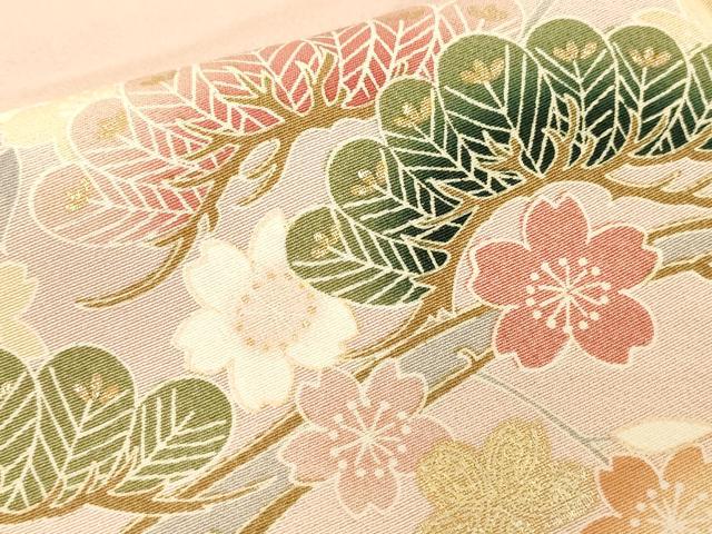 平和屋着物●訪問着　花筏文　暈し染め　金彩　正絹　逸品　DABC3807az 平和屋着物○訪問着 花筏文 暈し染め 金彩 正絹 逸品 DABC3807az