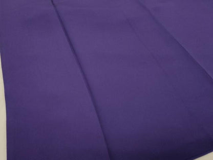 平和屋着物●豪華振袖　色無地　ディープロイヤルパープル色　正絹　逸品　DABC3809az