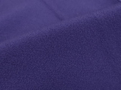 平和屋着物●豪華振袖　色無地　ディープロイヤルパープル色　正絹　逸品　DABC3809az